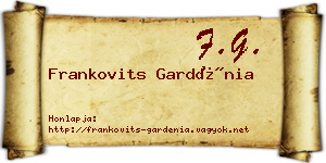 Frankovits Gardénia névjegykártya